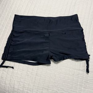 Women’s Unbranded Swim Shorts With Side Drawstrings | Black | XL |